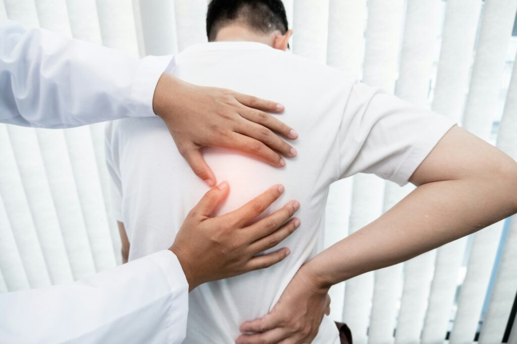 Male patients consulted physiotherapists with Low back pain for examination and treatment